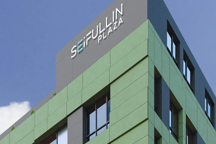 Проект фасадной вывески Seifullin Plaza